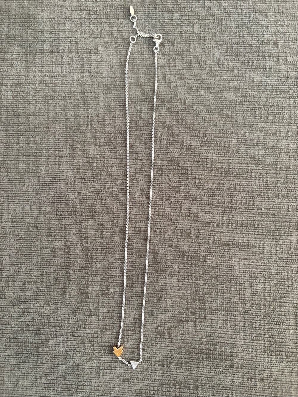 Fossil Delicate Two-Tone Pendant Necklace - Silver & Gold